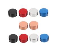 Baluue 10pcs Guitar Footswitch Toppers Lightweight Aluminum Pedal Button Caps for Guitar Effects Pedal Protection Comfortable to Use Suitable and Footswitches