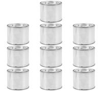 Baluue 10pcs Metal Paint Kettle round Iron Airtight Can 0.1l Leakproof Portable Paint Container Storage Suitable for Business and Home Use