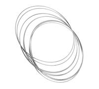 Baluue 10pcs Metal Wire Wreath Frame Smooth Polished Round Hoops for DIY Dreamcatcher Macrame Crafting Home Decor Wedding Floral Wall Hanging