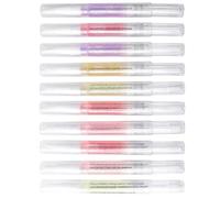 Baluue 10pcs Nail Oil Cuticle Pens Nourishing Nail Care Pens with Brush for Cuticle Softening and Repair Salon and Home Use Random Style