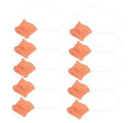 Baluue 10Pcs Realistic Latex Pig Nose Set with Elastic Band, Portable Simulation Pig Snout Costume Accessory for Halloween Party and Festival Dress Up