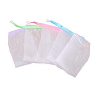 Baluue 10pcs Soap Body Face Exfoliator Pads Soap Saver Pouch Gentle Cleaning Random Color