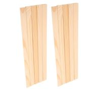 Baluue 10pcs Solid Wood Clay Rolling Pin Guide Sticks for Pottery Precise Polymer Clay Thickness Control Rectangular Mudboard Strips for DIY Crafts Art Supplies