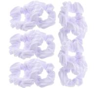Baluue 10pcs White Stretch Hair Ties for Women, Simple Design Elastic Hair Bands with Comfortable Hand Feeling and Not Easy to Fall, for Everyday Wear and Birthday