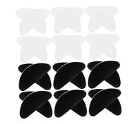 Baluue 12 Pairs Nose Pads for Eyeglasses: Silicone and Nonskid Nose Cushions - Soft and Comfortable Replacement D Shaped Pads for Eyewear for Women and Men