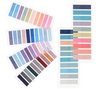 Baluue 1200Pcs Portable Transparent Sticky Index Tabs Repositionable Page Markers for Reading Notes Office and Study Writable Lightweight and Easy to Use