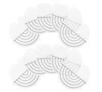 Baluue 120pcs Hair Perm Care Pad Pads for Human Hair Extension Shield Protector Guards for Salon Supplies