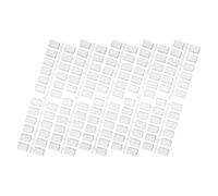 Baluue 120pcs Plastic Nail Tips for Nail Color Display, Rectangle Flat Shape, 0.7x0.5in, Practice Palette for DIY and Manicure Salon Use, Supports Efficient Workflow