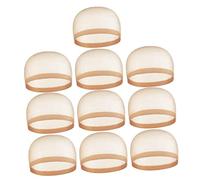 Baluue 12pcs Breathable Lace Wig Caps High Elasticity Mesh Wig Hats for Comfortable Wear and Thin for for Special Occasions