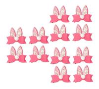 Baluue 12pcs Rabbit Ear Hair Clips Bowknot Hairpins Easter Party Headwear for Boys and Girls Girl Hair Accessories