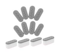 Baluue 12pcs Raised Silicone Toilet Seat Bumpers Pads Kit for Home and Hotel Replacement with Strong Adhesive Easy Install Raised Toilet Seat Buffers for Bidet Attachment and Comfort