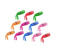 Baluue 12pcs Samurai Victory Headbands for Ninja Karate Reusable Breathable Sports Hairbands in Colors Decorative Head Band for Themed Parties and Training