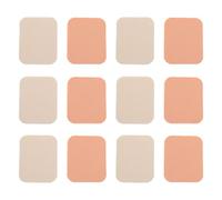 Baluue 12pcs White Makeup Puff Set, Synthetic Sponge Cosmetic Pads for Face Powder Application, Fluffy Texture Suitable for Blush, Dry and Wet Use, Essential Girl Makeup Tool