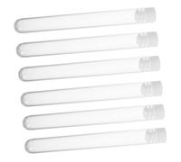 Baluue 15pcs Clear Test Tubes with Stopper for Eyelash Brush Storage Portable and Sanitary Makeup Brush Holder for Eyebrow Travel-Friendly Design