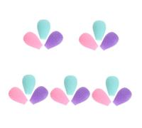 Baluue 15pcs Silicone Makeup Brush Covers Protective Travel Makeup Brush Caps for Eye Shadow Cosmetic Lightweight Dustproof Colors