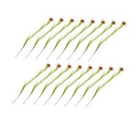 Baluue 16pcs Dried Pampas Grass Artificial Reeds for Holiday Fall Thanksgiving Decor Boho Faux Pampas Grass Vase Filler Centerpieces Seasonal Table Accents