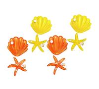 Baluue 16pcs Seashell Hair Clips for Girls Cute Shell Hair Barrettes Lightweight Mermaid Accessories for Boys and Girls Comfortable Stylish Hairpins for Daily Use