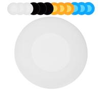 Baluue 16Pcs Silicone Stethoscope Head Protector Covers, Disposable Stethoscope Cover Set with Orange Blue Black White, Medical Accessories for Nurse and Doctor Use