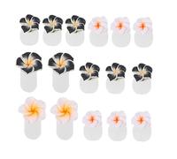 Baluue 16pcs Silicone Toe Separators Flower Design Pedicure Spacers Reusable Soft Flexible Toe Alignment Dividers for Nail Polish and Bunion Correction