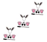 Baluue 18pcs Halloween Donkey Ears Headband Boys and Girls Cosplay Party Accessory