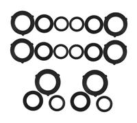 Baluue 18pcs Rubber Garden Hose Washer Flexible Sealing Gaskets for Leak Prevention Easy Installation Compatible with Standard Hose Joints