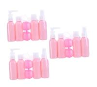 Baluue 18pcs Travel Spray Bottle Perfume Shampoo Lotion Portable Empty Cosmetic Containers for Makeup and Toiletries The Go