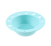 Baluue 1pc Silicone Makeup Brush Cleaner Mat Ergonomic Design Multi-function Scrubbing Pad for Deep Cleaning Brushes Mint Green Silicone Wash Mat for Cosmetics and Makeup Tools