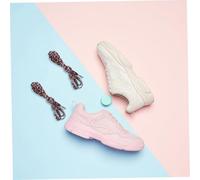 Baluue 2 Pairs Elastic Leopard Print Flat Shoelaces Durable Fashionable Shoe Ties for Casual Sneakers Canvas Shoes Creative Cool Design Stretch Resistant Unisex