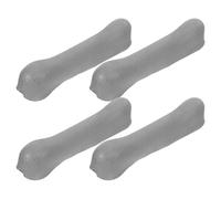 Baluue 2 Pairs TPR Underarm Cane Pad Sleeve Forearm Crutch Handle Pads Grey Replacement Crutch Padding for Elderly Mobility Aids