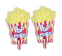 Baluue 2 Pcs Large Popcorn Foil Balloons Movie Night Party Supplies Birthday Shower Carnival Decorations Eye-catching Cinema Theme Party Decor