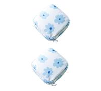 Baluue 2 Pcs Waterproof Period Pant Bag Sanitary Pad Storage Box Zippered Diaper Pouch for Women Outdoor Nappy Bag
