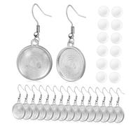 Baluue 20 Pairs Wire Hook Blank Earrings for DIY Jewelry Making Smooth Surface Sublimation Earring Hooks Comfortable French Style for Craft Projects and Ornament Creation