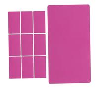 Baluue 200pcs Blank Aluminum Business Cards Ultralight Metal Name Plates for Laser Engraving DIY Tags Customer Stamping Rose Red