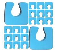 Baluue 200pcs Disposable Foam Toe Separators for Pedicure and Nail Art, Soft Blue Eva Material Providing Stability and Balance, for Salon and Home Spa Use