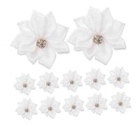 Baluue 200pcs Diy Accessory for Hair Compact Fake Flower Hair Clip Multi-functional Decorative Pins
