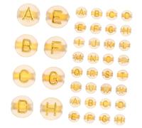Baluue 200Pcs Luminous Letter Beads for DIY Bracelet Making Portable Beads with Colorful English Alphabet Pattern Lightweight Craft for Jewelry Accessories