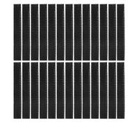 Baluue 200pcs Makeup Brush Protector Covers Plastic Mesh Makeup Brush Net Cover Black for Travel and On-the-go Touch-ups Easy to Use with Creative Design