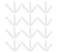 Baluue 200pcs Nylon Collar Stays for Men White Plastic Collar Stiffeners for Dress Shirts Maintains Sharp Shape Professional Look