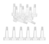 Baluue 200pcs Plastic Vial Trumpet Dropper Caps for Pharmaceutical Liquids and Medicines, Versatile Application and Maintains Purity of Medicines, for Clinics and Home Care Use