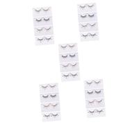Baluue 20pairs Glitter Sequins False Eyelashes Sparkling Butterflies Flowers for Christmas Year Parties and Costumes Eye-catching Volume