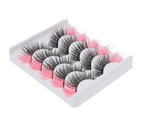 Baluue 20pairs Natural Faux Eyelashes for Glamorous Makeup Reusable Eye Lashes Box for Weddings Photography and Daily Use