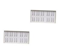 Baluue 20pairs Practice False Lashes for Eyelash Extensions Training Supplies Simulation Eyelashes for Mannequin Practice Easy to Trim and Secure for Gaining Technique Confidence
