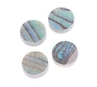Baluue 20pcs Abalone Shell Guitar Fingerboard Dots Inlay Round Decoration for Ukulele and Guitar