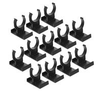 Baluue 20pcs Adjustable Black PP Cabinet Leg Leveler Clips Thickened Furniture Kickboard Plinth Clips for Kitchen Bathroom Cabinet Feet Anti-slip Support for Home and Commercial Use
