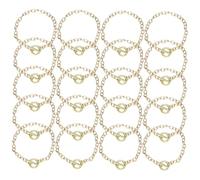 Baluue 20pcs Alloy Bracelet Link Chains with Ot Clasp for Jewelry Making DIY Accessories Elegant Gold Tone Bracelets for Women for Crafting Unique Friendship
