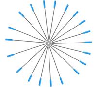 Baluue 20pcs Blue Gel Pen Refill Replacements for Standard Pens, Plastic | PP Build, Consistent Ink Flow and No Leakage, for Students and Artists in Daily Writing