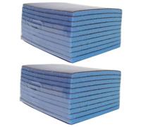 Baluue 20pcs Emery Rub Multi-Functional Kitchen Sponge Natural Dishwashing Sponge for Cleaning Random Color