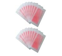 Baluue 20pcs Hair Removal Paper Wax Strips for Whole Body and Face Firm Adhesion, Adhesive Depilatory Waxing Strips for Cheeks and Leg Hair, Disposable Pink Waxing Paper for Unisex Use