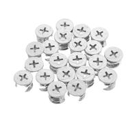 Baluue 20pcs Metal Furniture Cam Locks Fasteners with Pre-inserted Nuts Cabinet and Wardrobe Connectors for Easy Assembly of Cupboards Bookshelves and Tables