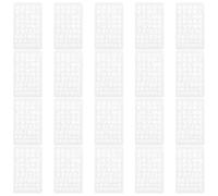 Baluue 20Pcs Plastic Digital Letter Stencils and Number Templates for Scrapbook, Journal Planner, Fabric Painting, Reusable Alphabet Craft Stencils for DIY Art Projects and Decoration